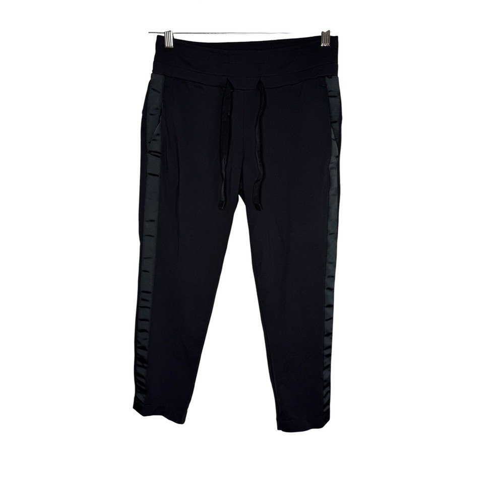 Athleta Metro Downtown Ankle Pant Jogger Black Supplex Nylon Spandex Small